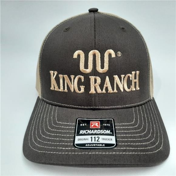 Cowboy Richardson 112 Trucker King Ranch Embroidered Cap Hat Western Country TX